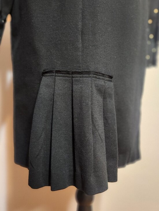 J Crew Black Pencil Skirt Pockets Zipper Pleated Back Work Office Career Size 6 - Picture 7 of 12